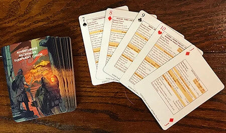 ADVENTURERS BACKPACK EQUIPMENT CARD DECK