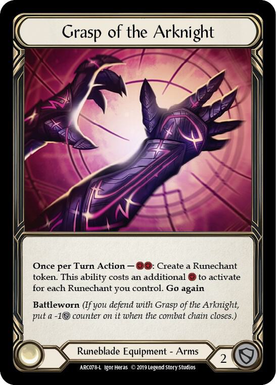 Grasp of the Arknight (ARC078) Foil Unlimited Edition