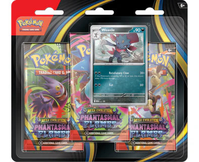 Pokemon - 3 Pack - Phantasmal Flames