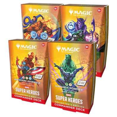 Magic - Super Heroes - Commander Deck - Set of 4 - Collector's Edition (Pre-Order)