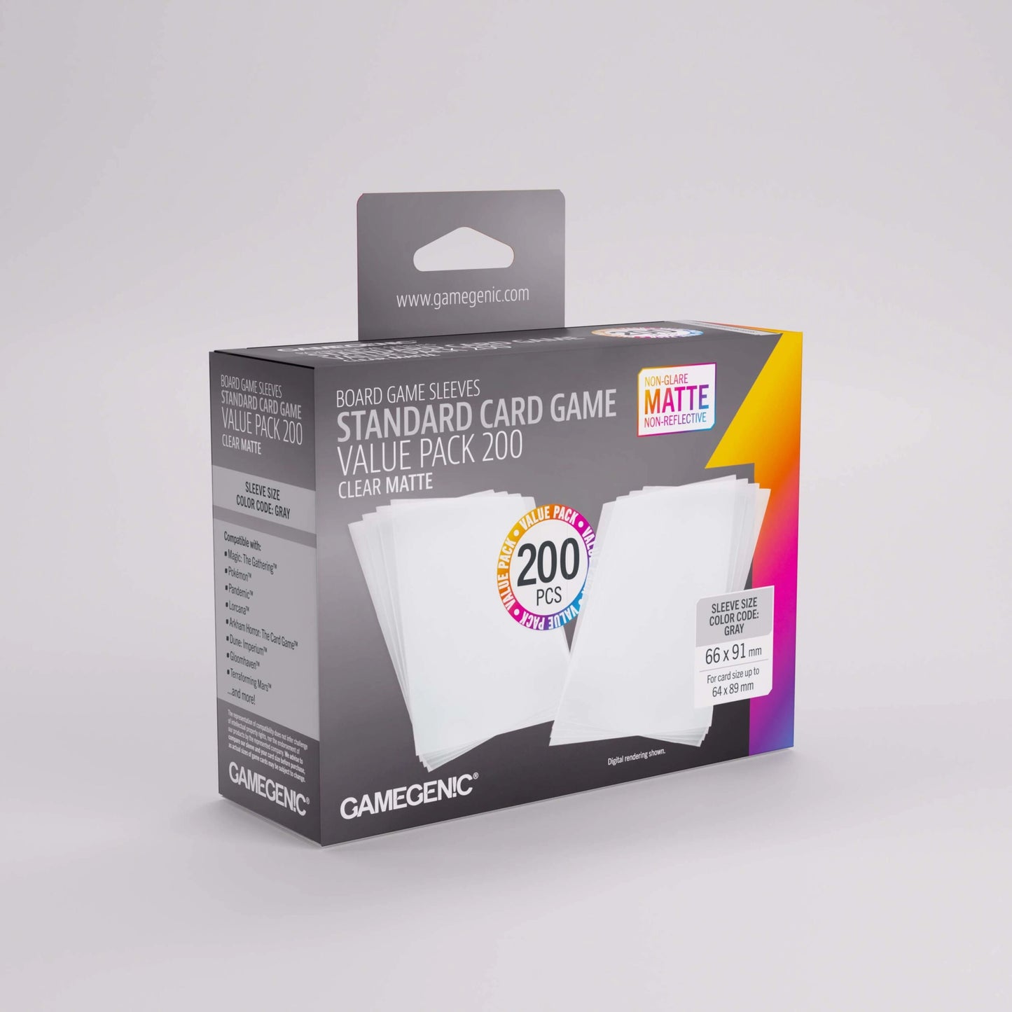 Gamegenic - Card Sleeves Value Pack - Clear