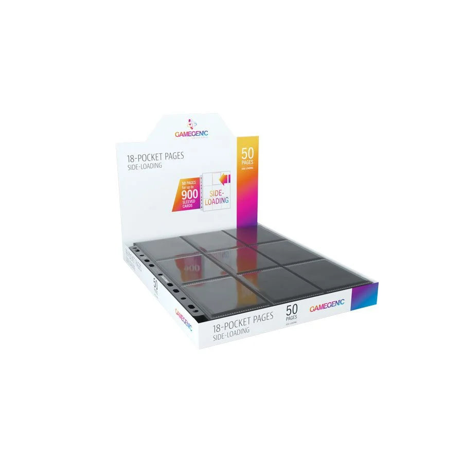 Gamegenic - Pages - Sideloading 18-Pocket Display - Black (50)