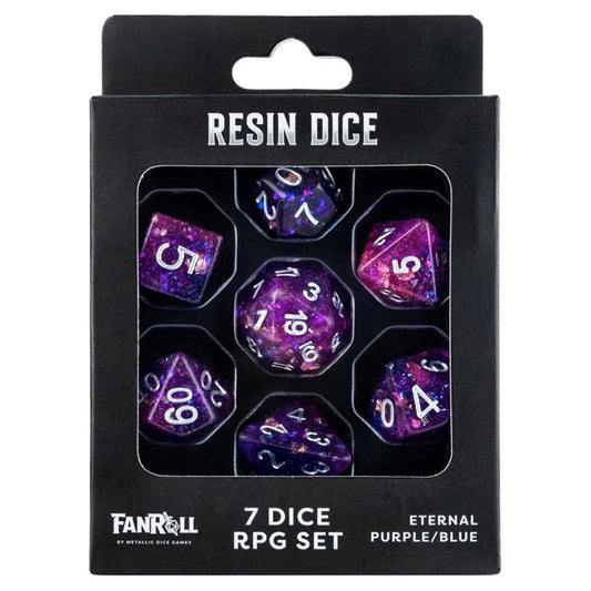 Fanroll - Resin Dice - Eternal Purple/Blue