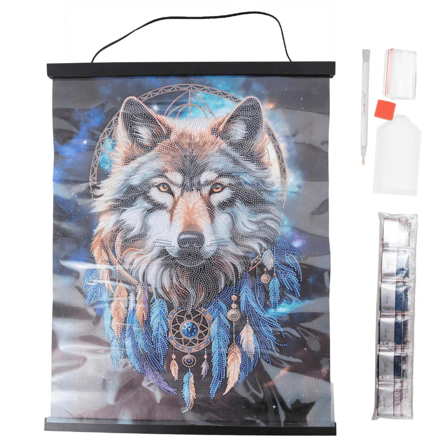 Craft Buddy - Crystal Scroll Kit - Enchanted Wolf
