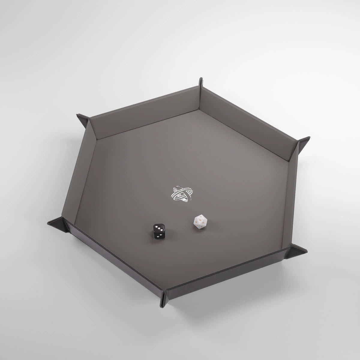 Gamegenic - Magnetic Dice Tray - Hexagonal - Black