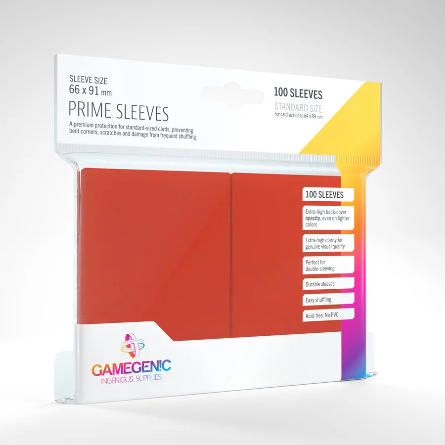 Gamegenic - Prime Card Sleeves - Red