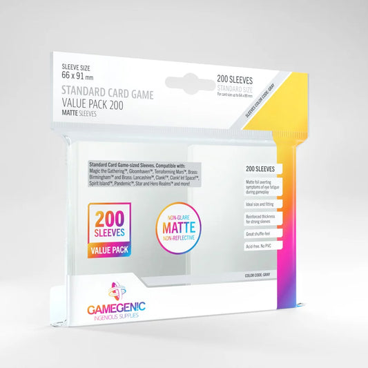 Gamegenic - Card Sleeves Value Pack - Matte Clear