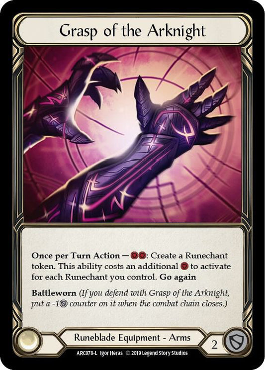 Grasp of the Arknight (ARC078)  Foil Unlimited Edition