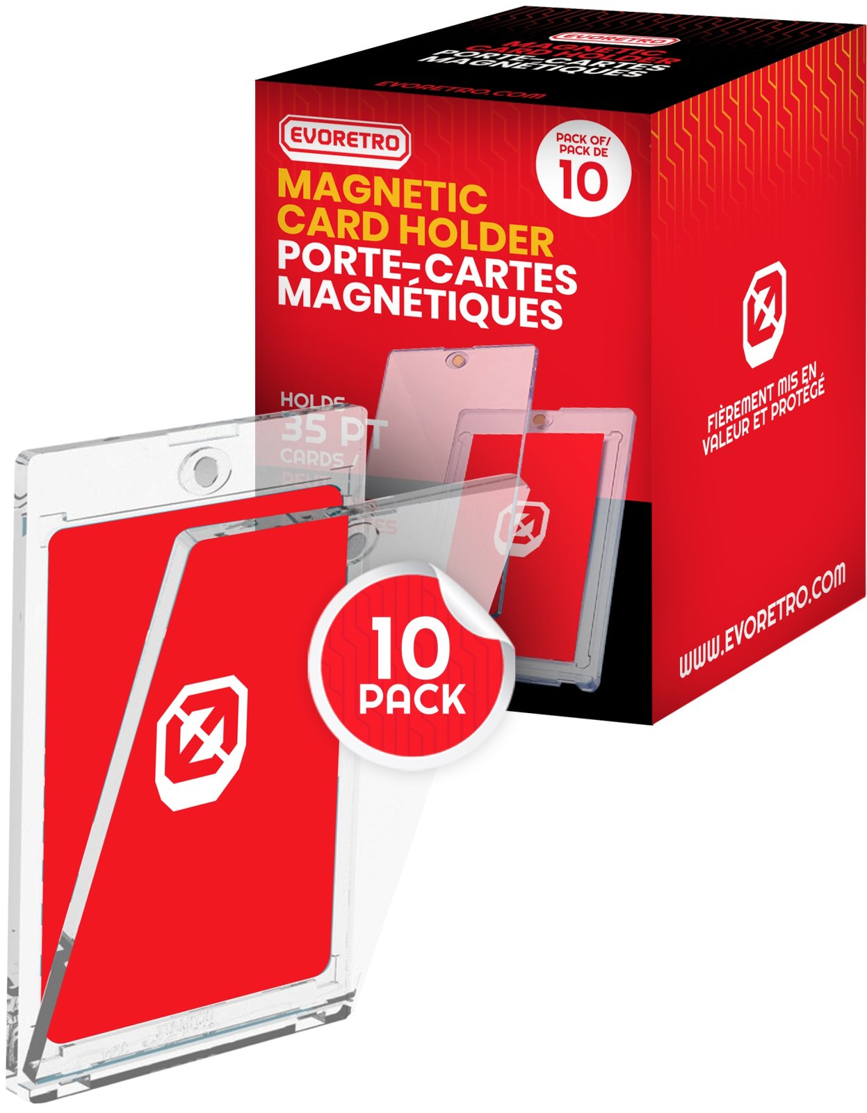 Evoretro Magnetic Card Holder 35pt 10pk