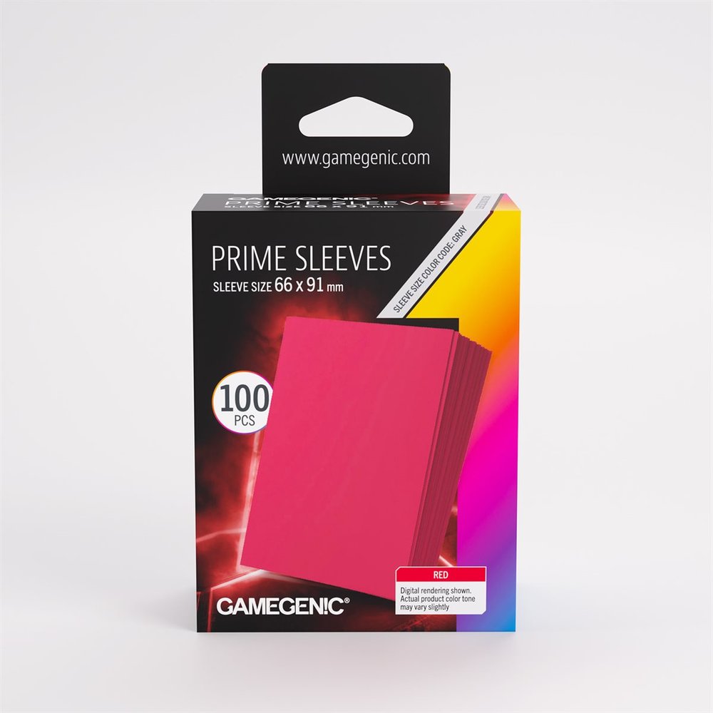 Gamegenic - Prime Card Sleeves - Red