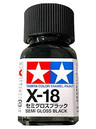 Tamiya Color - Enamel Paint - Semi Gloss Black
