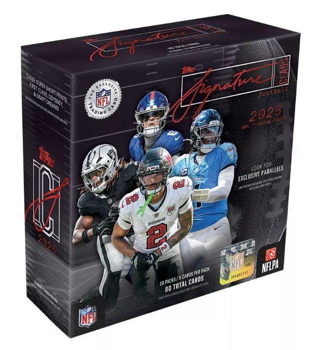 Topps Signature Class NFL Trading Card Mega Box 2025