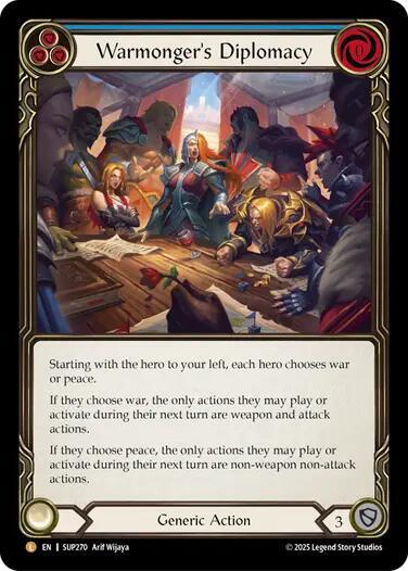Warmonger's Diplomacy (SUP270) Cold Foil