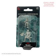 Dungeons & Dragons - Unpainted Miniatures - Assassin & Berserker