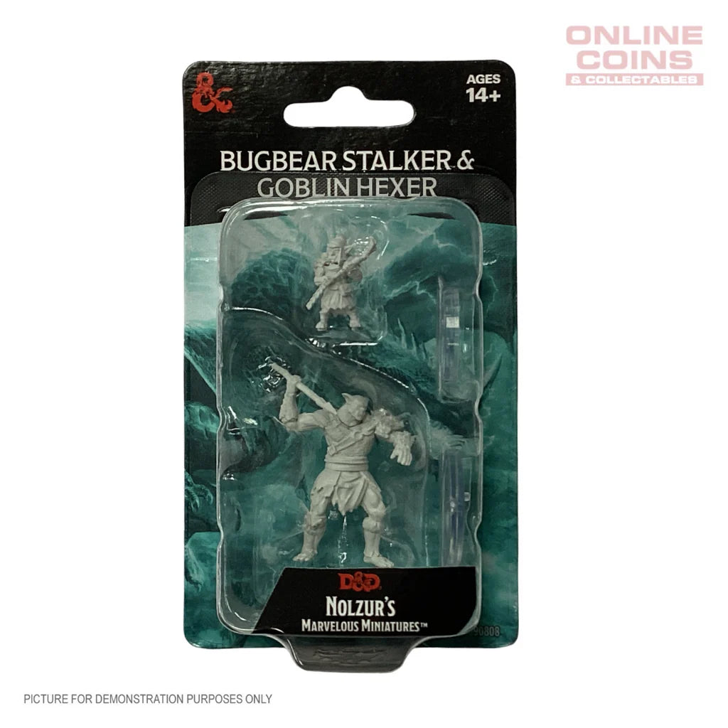 Dungeons & Dragons - Unpainted Miniatures - Bugbear Stalker & Goblin Hexer