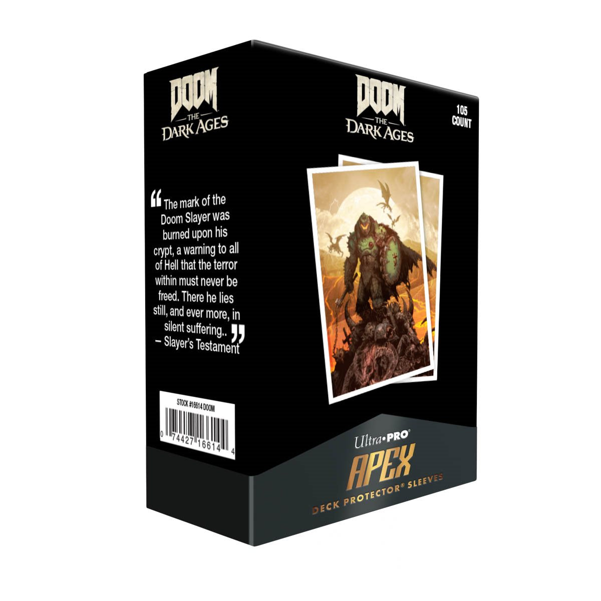 Ultra Pro Sleeves - Apex Deck Protector - Doom - The Dark Ages - Wrath