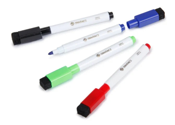 Enhance - Fine Point Dry Erase Markers - 4pk