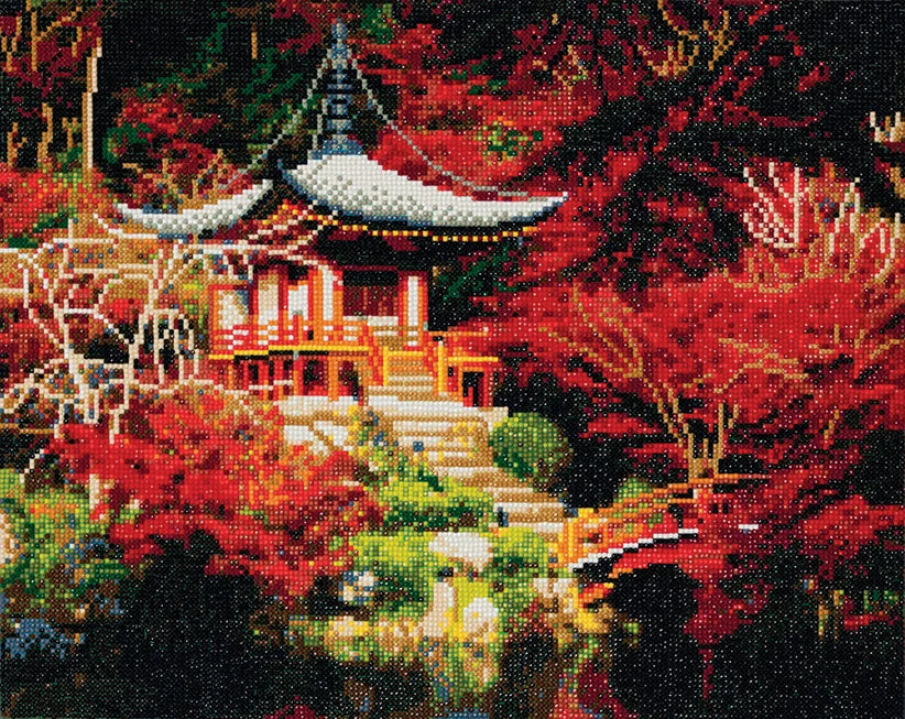 Diamond Art Kit - Large - Japanese Temple