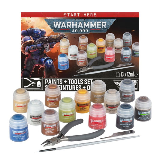 WARHAMMER 40K  -  Paint and Tool Set