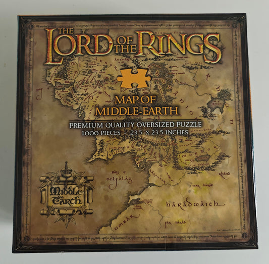 The Lord Of The Rings - 1000 Piece Puzzle - Map Of Middle Earth