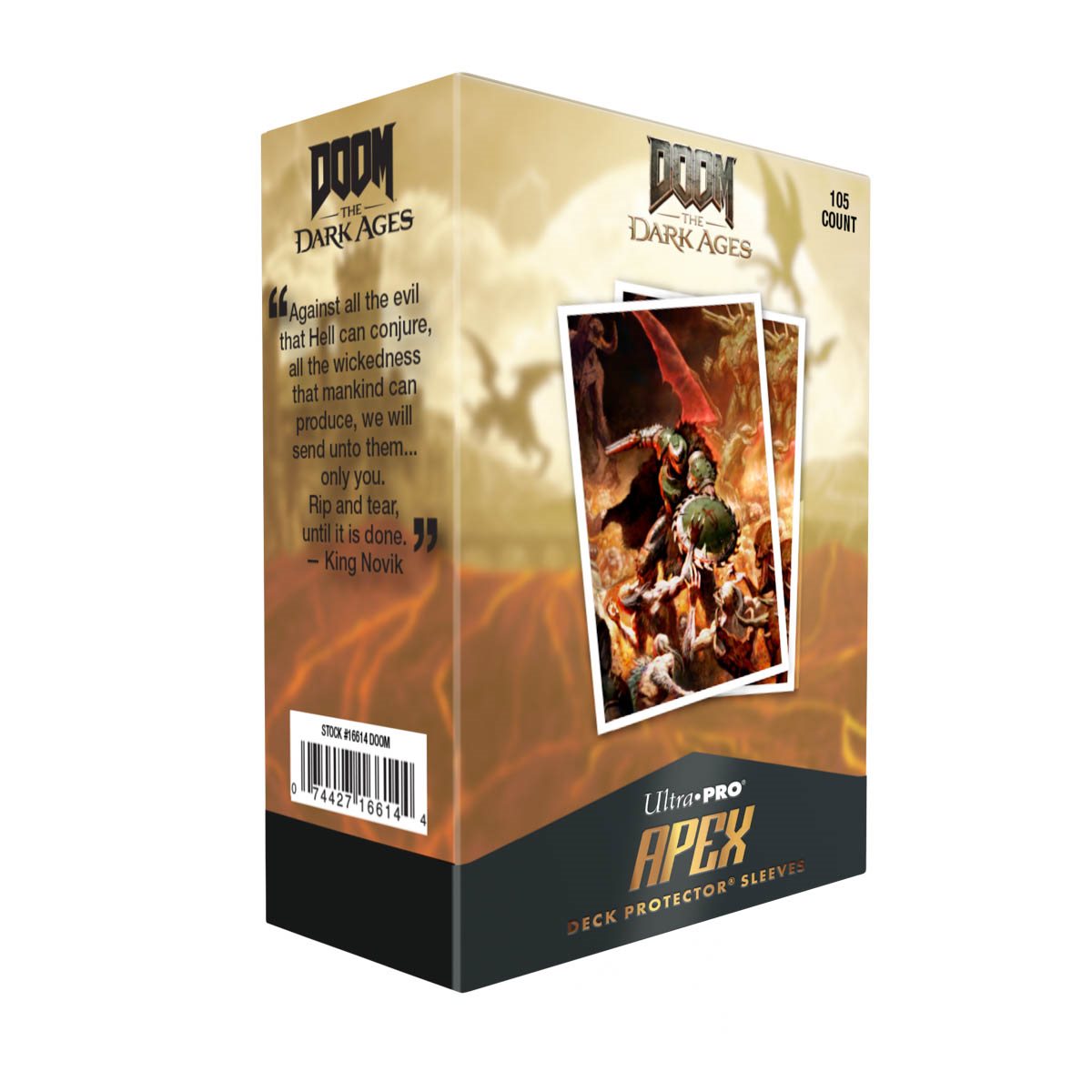 Ultra Pro - Sleeves -Apex Deck Protector - Doom -The Dark Ages - Onslaught